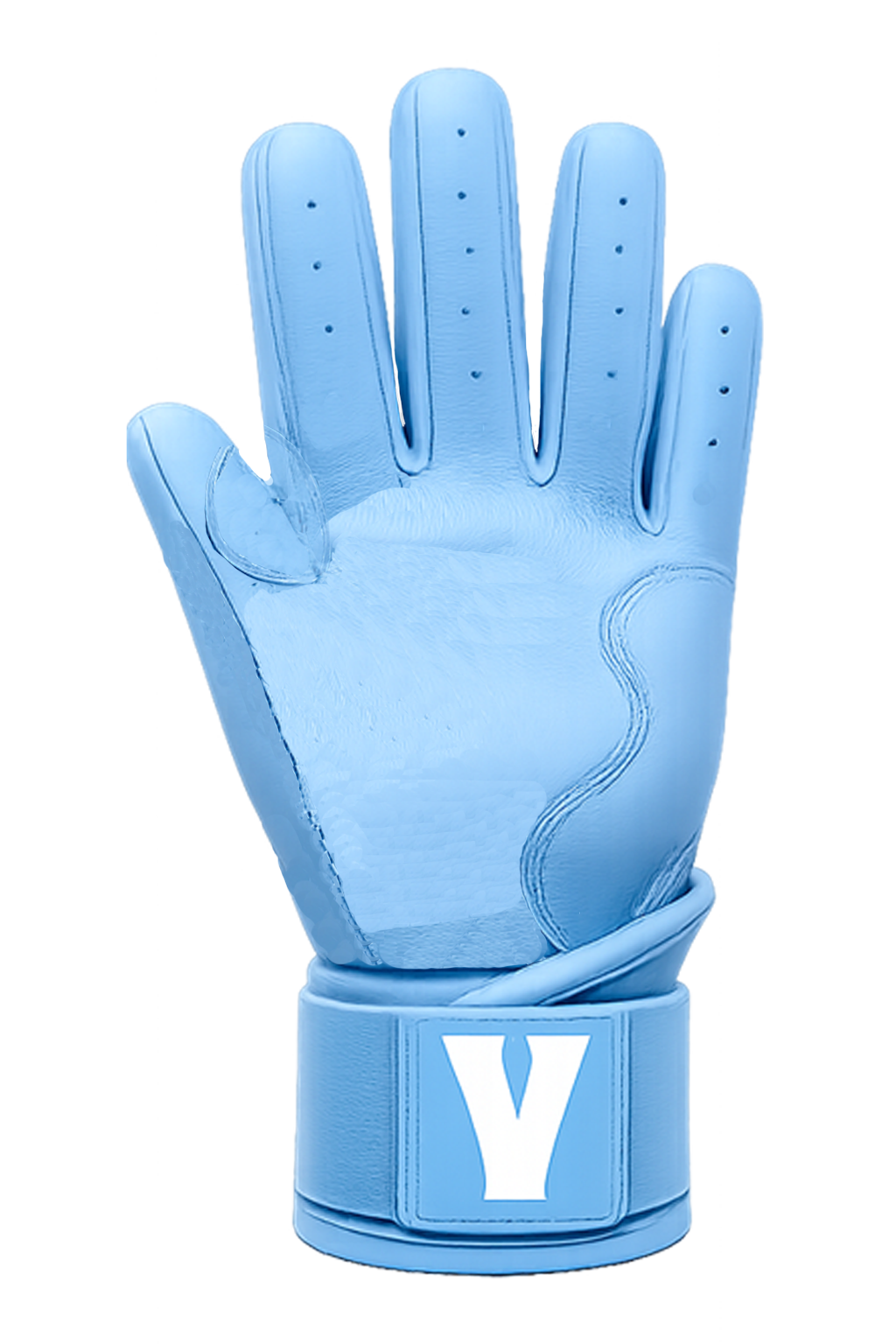 Light Blue | Wrist Cuff Batting Gloves