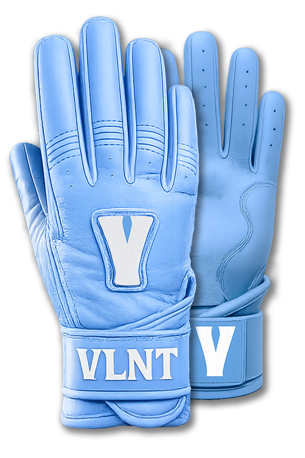 Light Blue | Wrist Cuff Batting Gloves