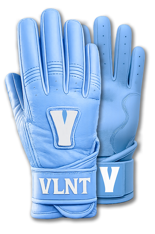 Light Blue | Wrist Cuff Batting Gloves