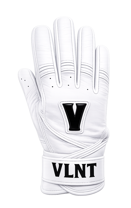 Blizzard White | Strap Cuff Batting Gloves