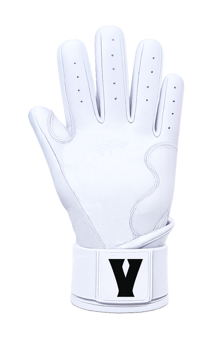 Blizzard White | Wrist Cuff Batting Gloves